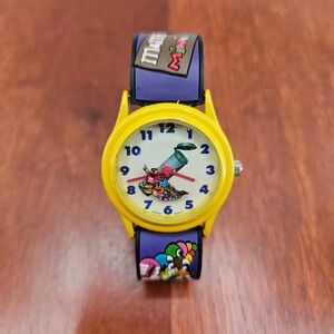 Vintage M&Ms Minis Candy Watch Yellow Purple Novelty Cartoon Character‎ Purple